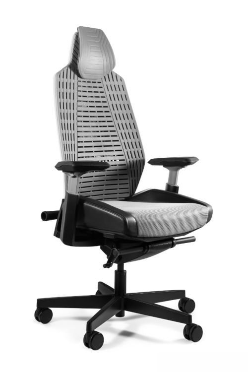 Fotel Unique biurowy RONIN biały/szary elastomer 1 szt