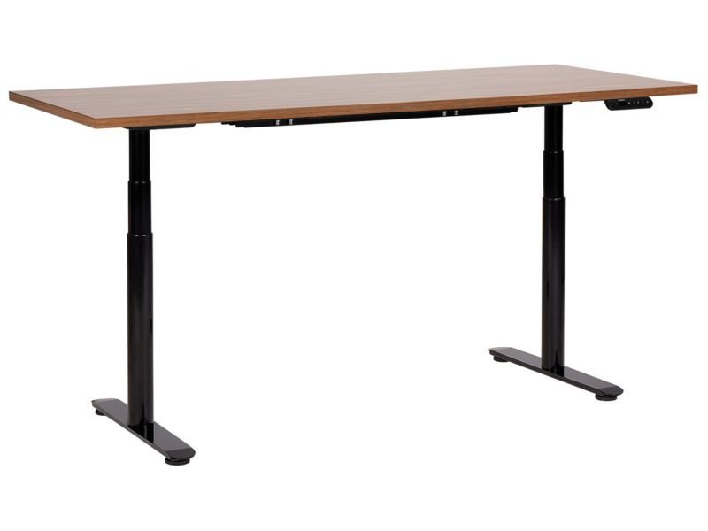 Biurko regulowane Elektryczny Ciemne drewno Destinas 180 x 80 cm 1 szt.