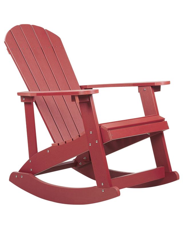 Fotel bujany ogrodowy Adirondack Czerwony 1 szt.