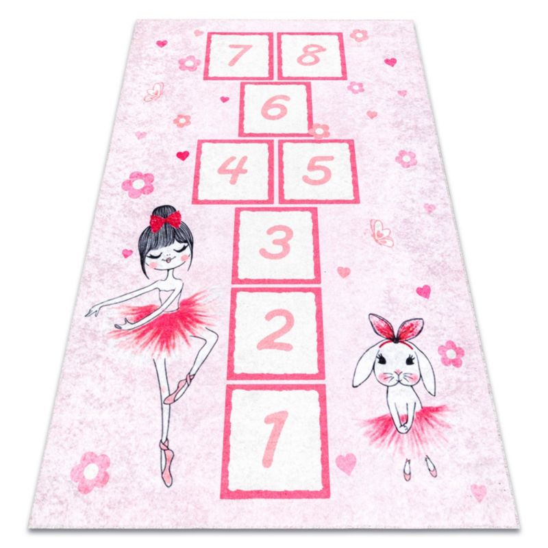 Dywan dla dzieci Junior RugsX 120x170 cm róż BR016 1 szt.