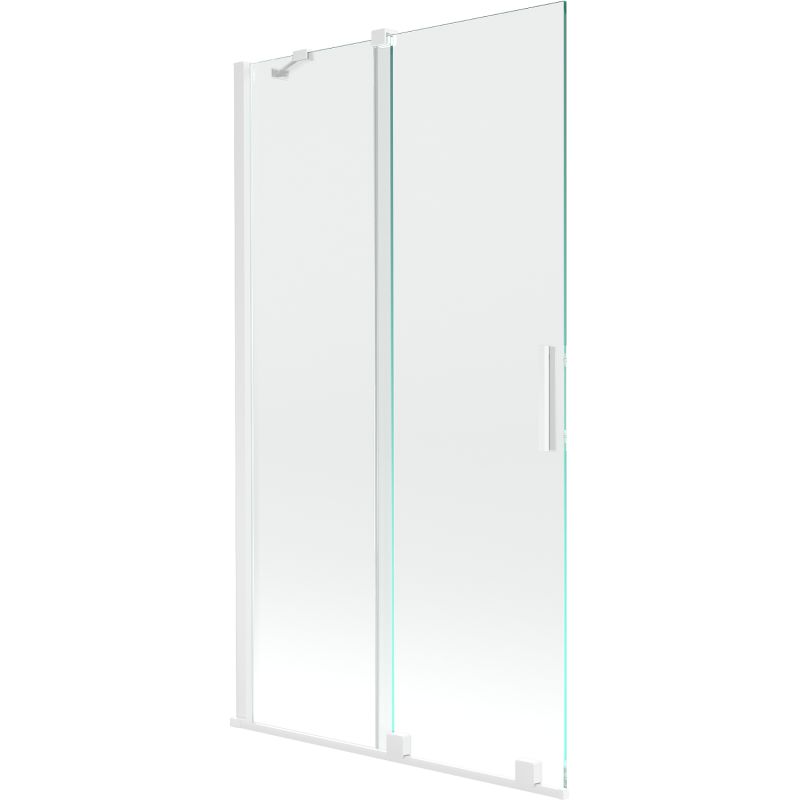 Parawan nawannowy rozsuwany Mexen Velar biały 100x150 cm 1 szt.