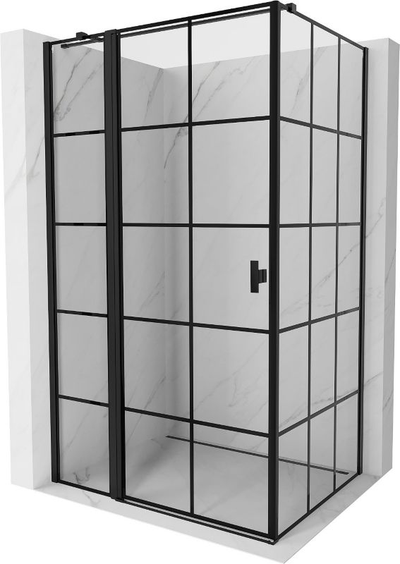 Kabina prysznicowa Mexen Mist T czarna 90x85 cm 8A4T-090-085-70-77-L 1 szt.
