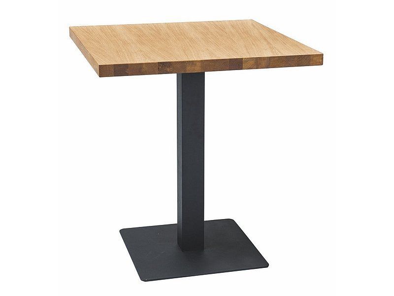 Stół Signal PURO 80x80 dąb laminat/czarny 1 szt