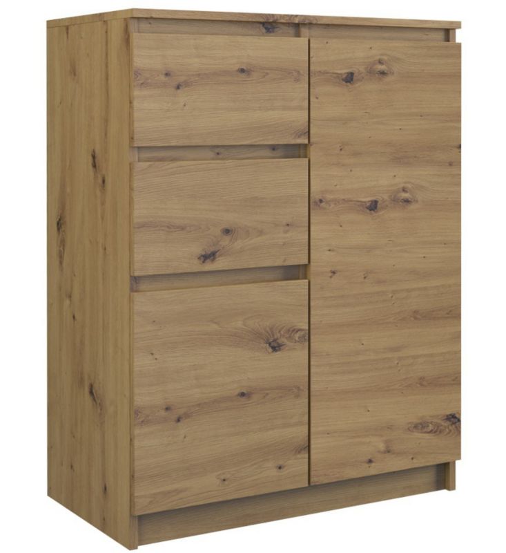 Komoda Topeshop Szafka 2D2S - Dąb Artisan 40x70x97 cm 1 szt.