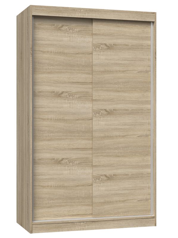 Szafa Przesuwna Topeshop IGA 120 cm Drzwi Przesuwne Dąb Sonoma 61x120x200 cm 1 szt.