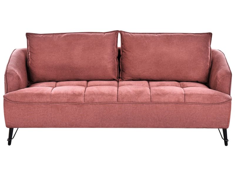 Sofa trzyosobowa burgundowa Hobro 1 szt.