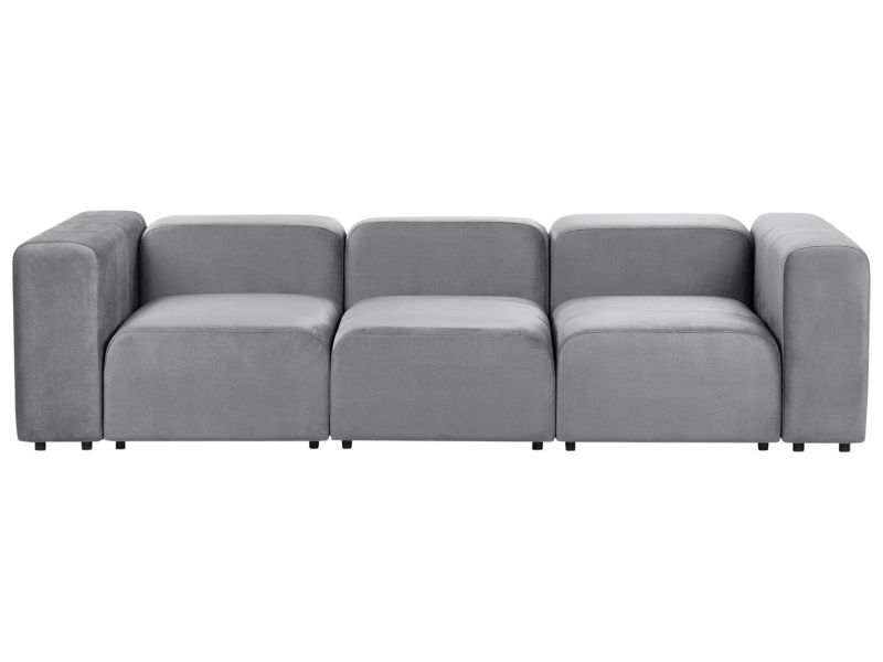Sofa modułowa 3-osobowa welurowa szara Falsterbo 1 szt.