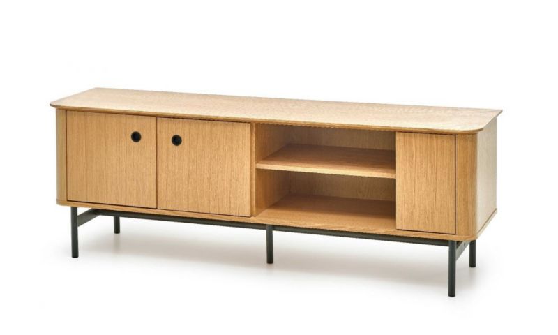 Szafka Halmar RTV SMART 167 dąb/czarna 1 szt