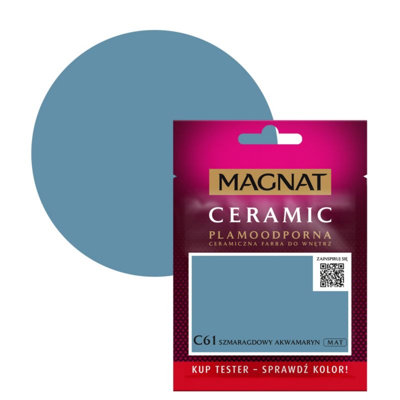 Tester farby Magnat Ceramic C61 szmaragdowy akwamaryn 0,03 l
