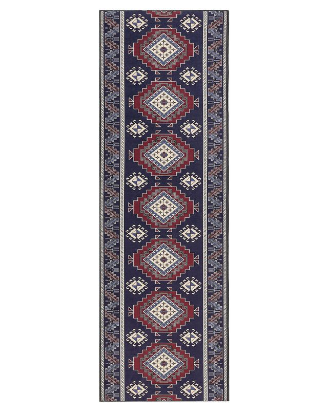 Dywan 80 x 240 cm niebiesko-czerwony Kangal 1 szt.