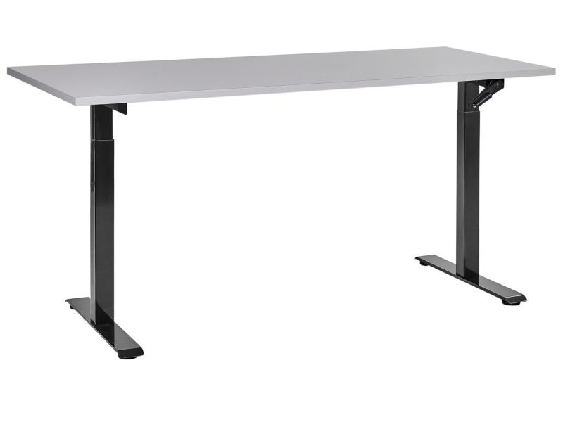 Biurko regulowane Manualny Jasnoszary Destines 160 x 72 cm 1 szt.