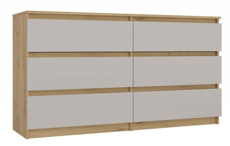 Komoda TopEshop Malwa M6 140 DĄB ARTISAN KASZMIR 75x138x40 cm 1szt