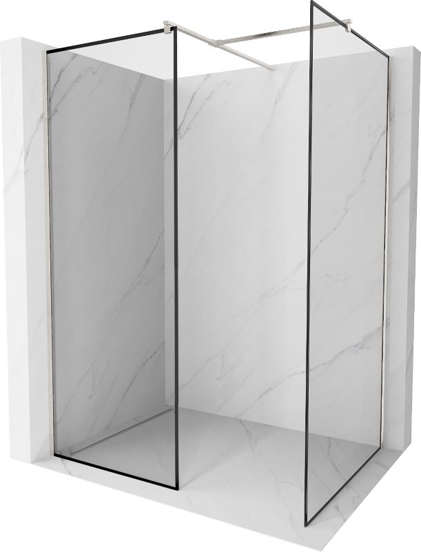 Ścianka prysznicowa Mexen Kioto czarny wzór 70x70 cm 800-070-202-97-70-0701 szt.
