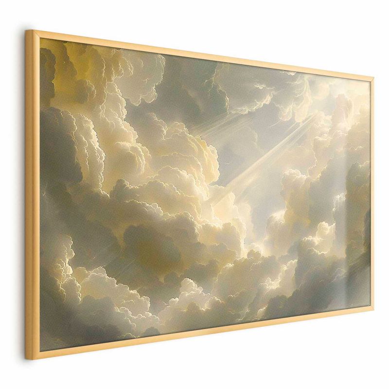 Plakat Artgeist Zachwycająca gra kolorów 90x60 cm z ramą złotą 1 szt