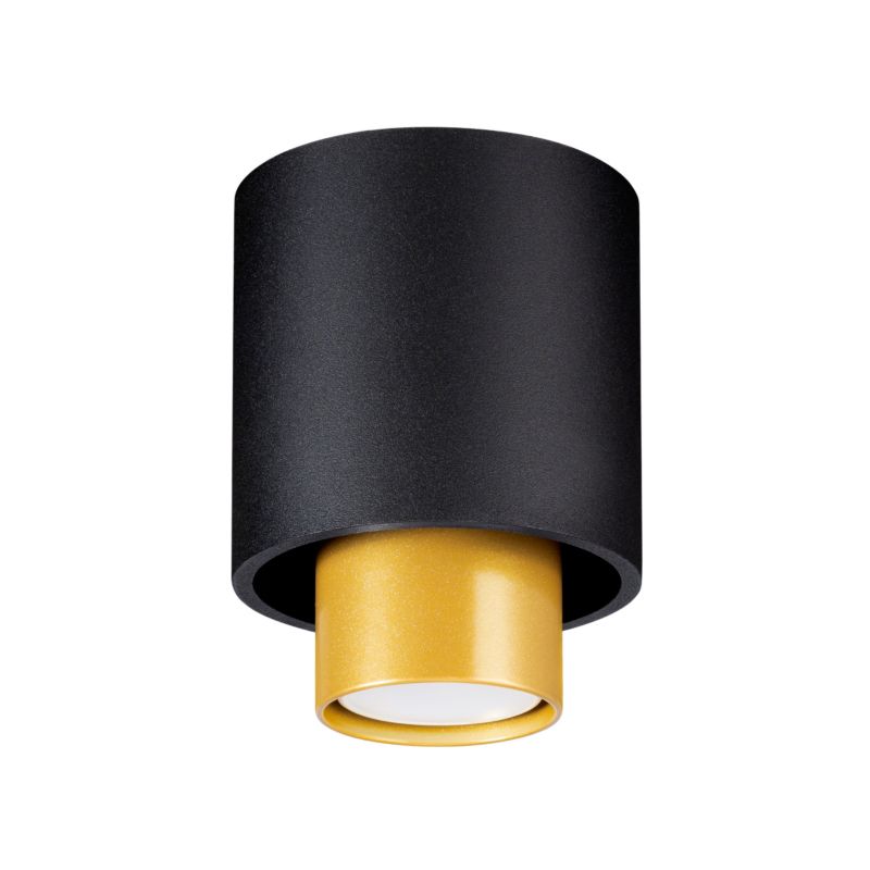 Plafon Sollux Lighting NESI czarny 1 szt.
