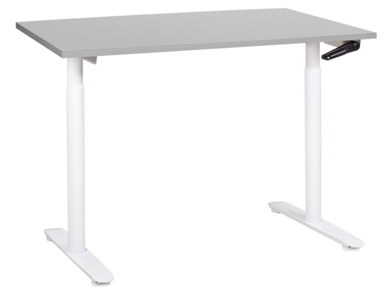 Biurko regulowane Manualny Jasnoszary Destinas 120 x 72 cm 1 szt.