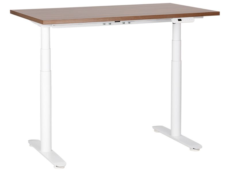 Biurko regulowane Elektryczny Ciemne drewno Destinas 120 x 72 cm 1 szt.