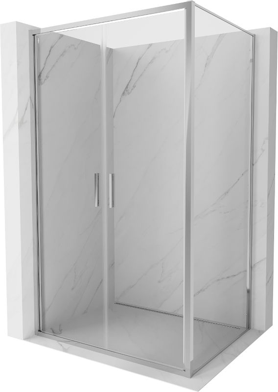 Kabina prysznicowa Mexen Exo uchylna 80 x 100 cm transparent chrom 1 szt.