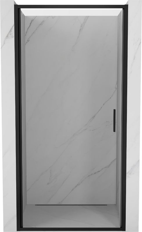 Drzwi prysznicowe uchylne Mexen Exo czarne 80 cm 1 szt.