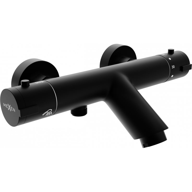 Bateria wannowa termostatyczna Mexen Kai czarna 11,7 cm 1 szt.