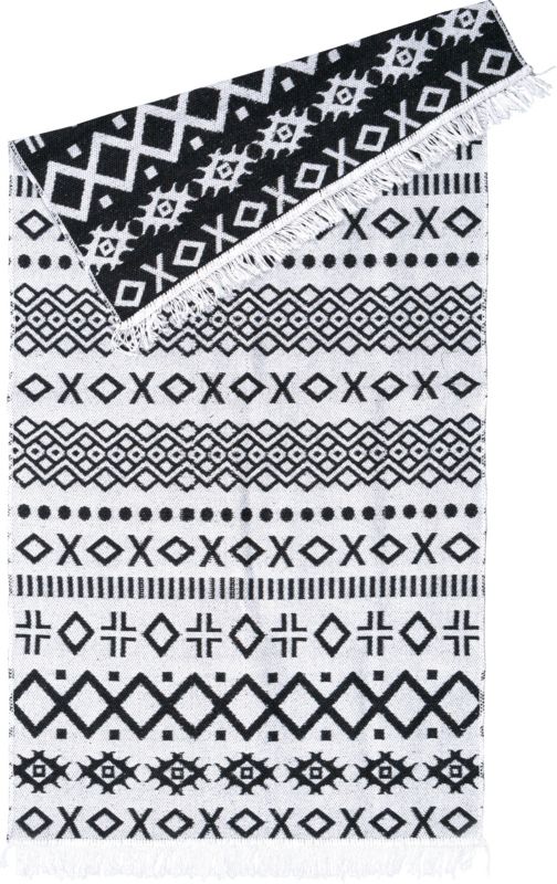 Dywan Pled 80 x 150 cm Aztecki czarny