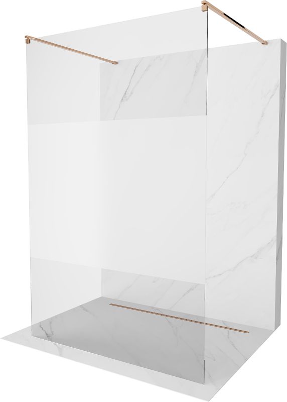 Ścianka prysznicowa Mexen Kioto różowe złoto 100 x 200 cm 800-100-002-60-35 1 szt.