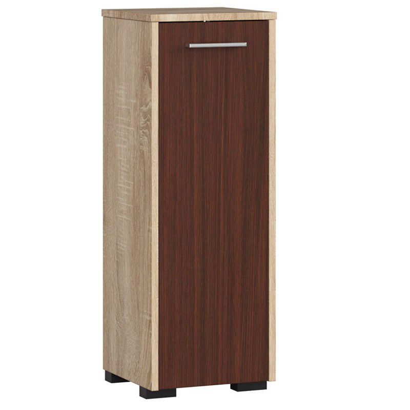 Szafka łazienkowa Akord Fin Dąb Sonoma 30 cm 1 drzwi kolor Wenge mat 2 półki 30x30x82 cm 1 szt.