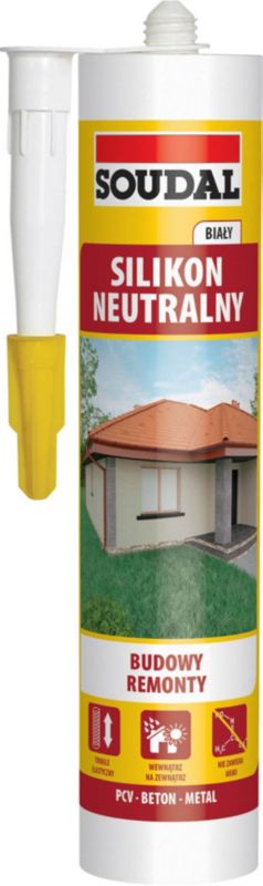 Silikon neutralny Soudal biały 280 ml