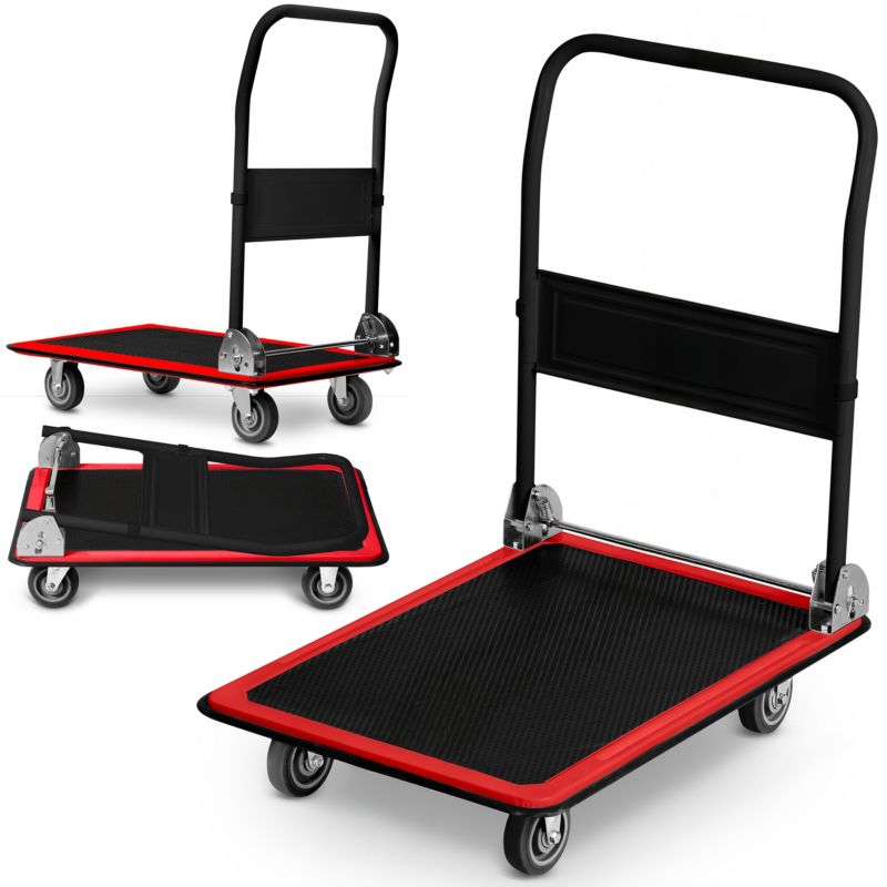 Wózek platformowy Humberg HM-506 transportowy towarowy magazynowy składany 300kg 1 szt.
