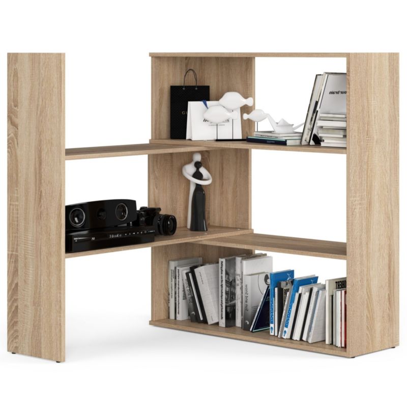 Regał Akord TWIST Dąb Sonoma 173,6 cm kolor Dąb Sonoma mat 3 półki 173,6x30x109,3 cm 1 szt.