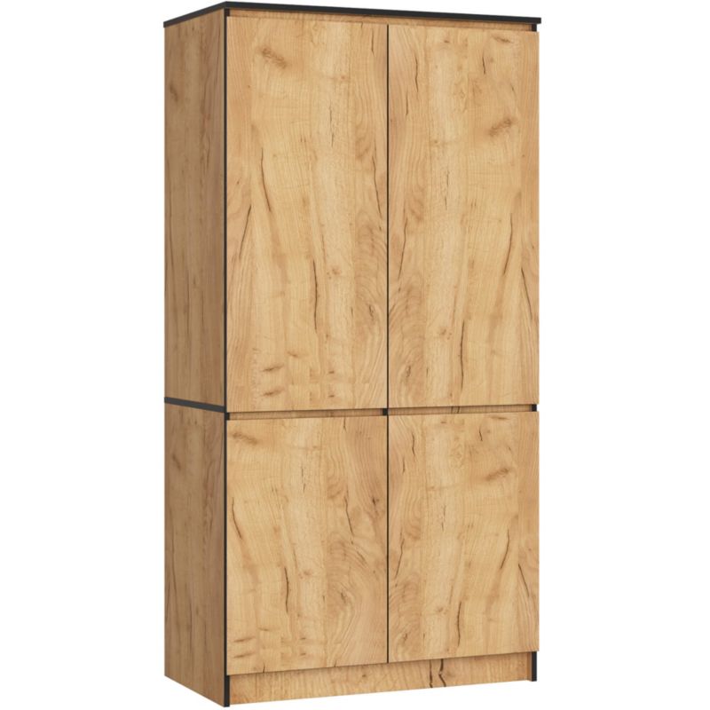 Szafa Akord S90 4 drzwi Dąb Craft 90x51x180 cm 1 szt.