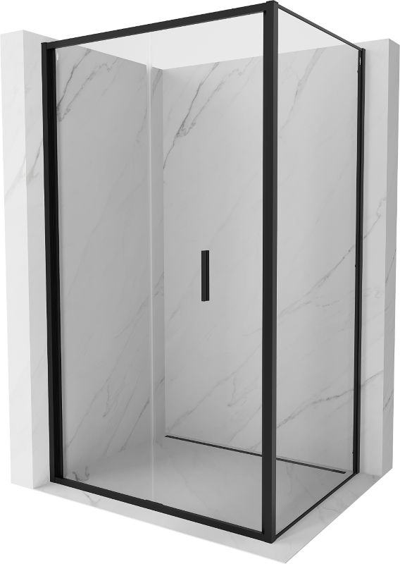 Kabina prysznicowa Mexen Exo składana 100 x 75 cm transparent czarna 1 szt.