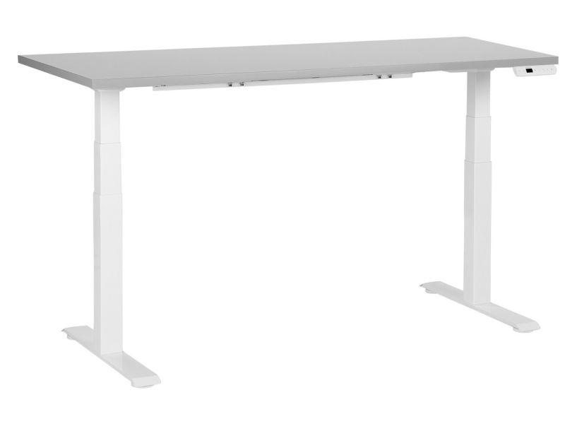 Biurko regulowane Elektryczny Jasnoszary Destines 160 x 72 cm 1 szt.