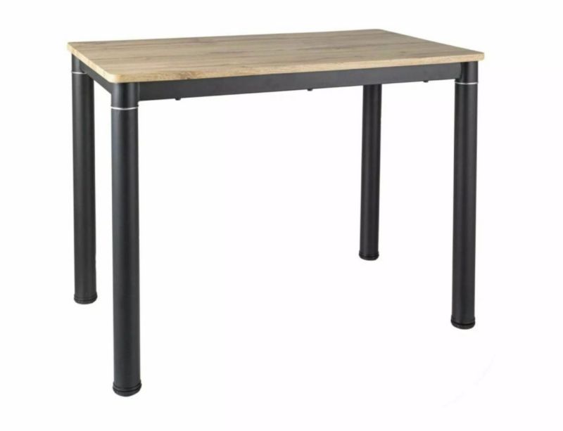 Stół Signal DAMAR 100x60 dąb artisan/czarny mat 1 szt