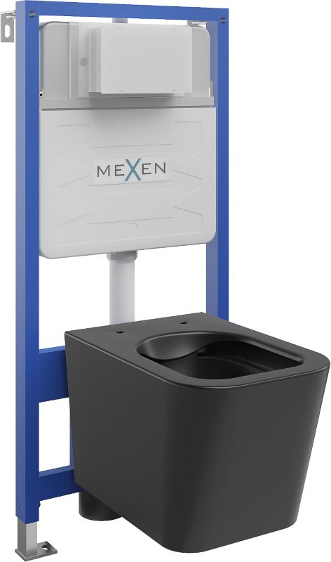 Zestaw podtynkowy WC Mexen Fenix Slim Teo czarny mat 51x34,5x34 cm 1 szt.