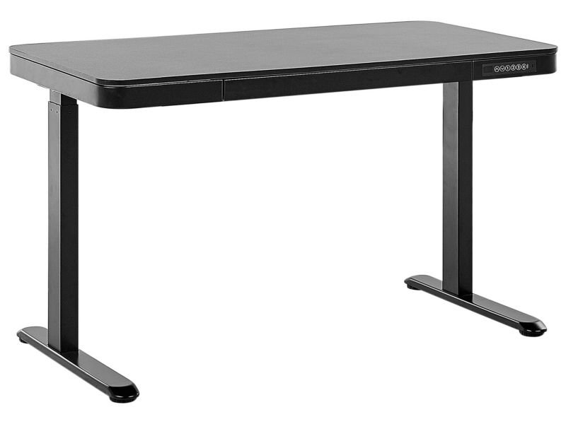 Biurko regulowane Elektryczny Czarny Kenly 120 x 60 cm 1 szt.
