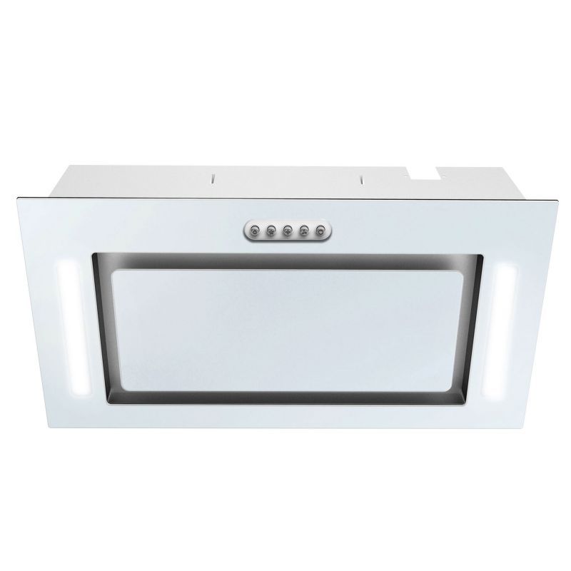 Okap kuchenny do zabudowy 52cm Berdsen podszafkowy LED + szkło biały 1szt.