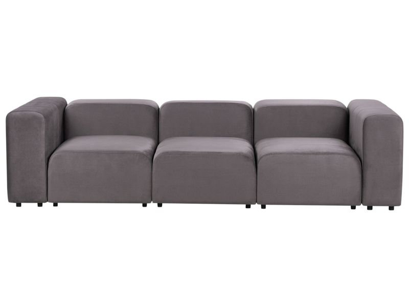 Sofa modułowa 3-osobowa welurowa ciemnoszara Falsterbo 1 szt.