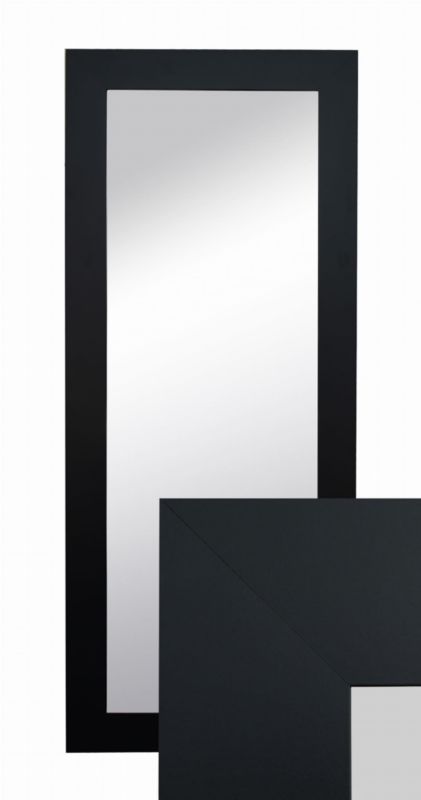 Lustro wiszące BD art w ozdobnej ramie 120x50 cm kolor czarny do salonu pokoju sypialni 1 szt.