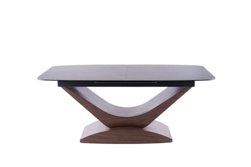 Stół Signal rozkładany DOLCE CERAMIC 180(240)x95 szary marmur/orzech 1 szt