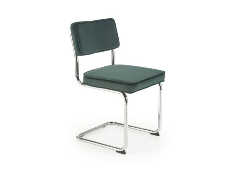 Krzesło Halmar tapicerowane K510 VELVET zielone 1 szt