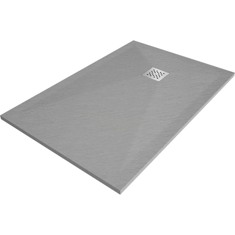 Brodzik prostokątny Mexen Stone+ szary-beton 100x80 cm 1 szt.