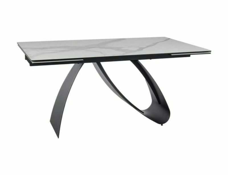 Stół Signal rozkładany DIUNA CERAMIC 160(240)x90 biały mat statuario venato 1 szt