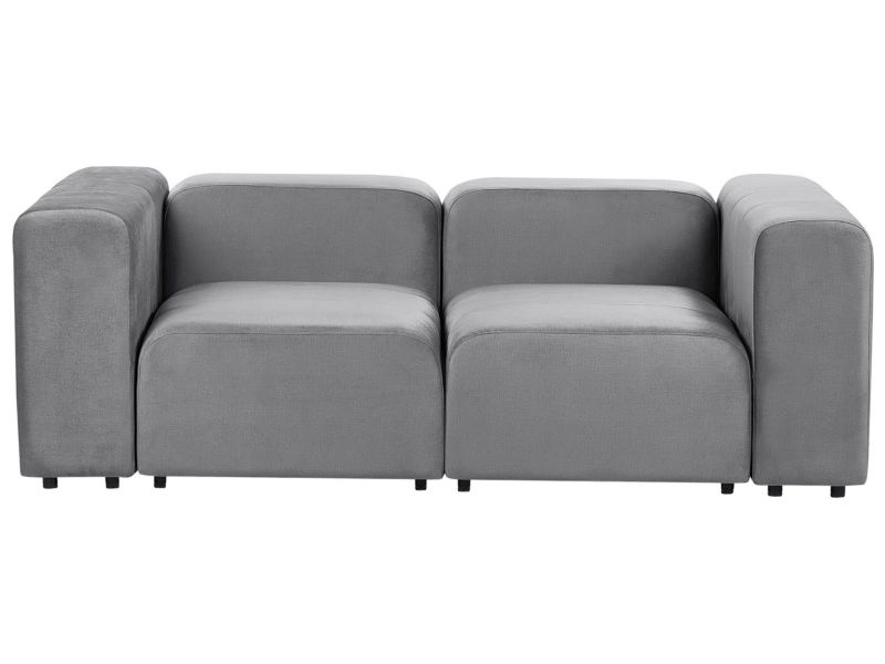 Sofa modułowa 2-osobowa welurowa szara Falsterbo 1 szt.