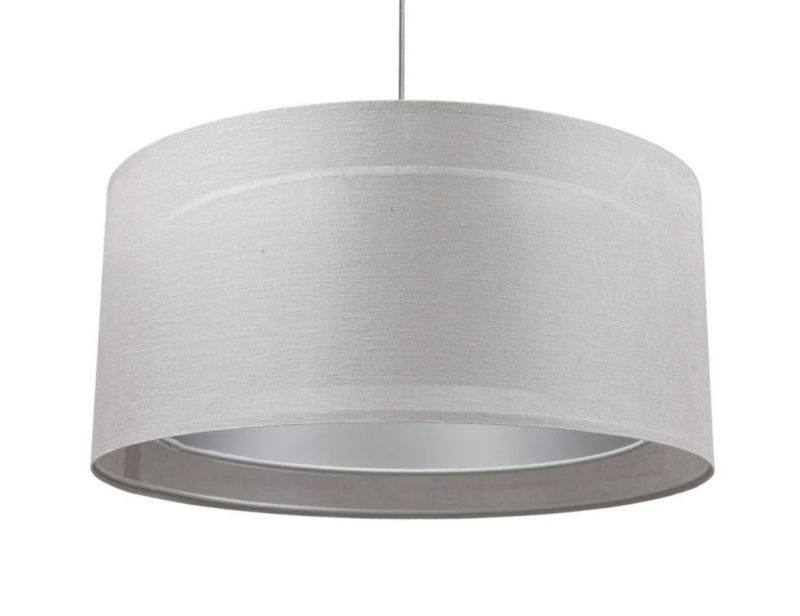 Lampa Bps Koncept wisząca DUO LEN LIGHT 003-50 szara/srebrna 1 szt