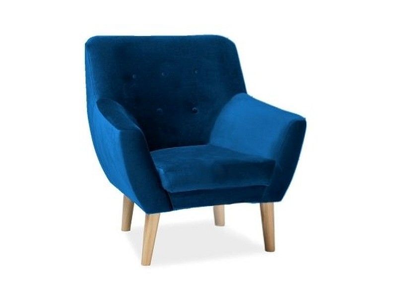 Fotel Signal NORDIC 1 VELVET granatowy 1 szt