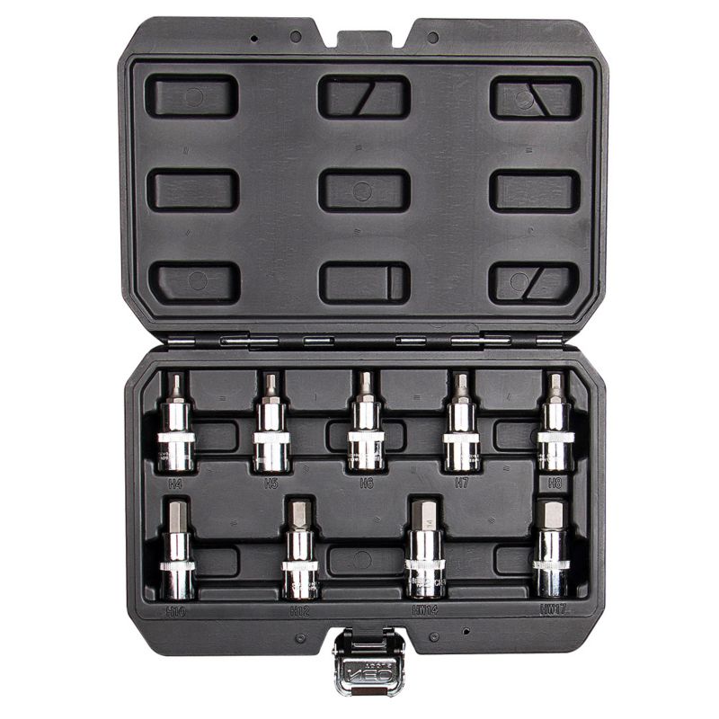 Zestaw końcówek sześciokątnych na nasadce 1/2" NEO TOOLS H4 do H17 1 kpl.