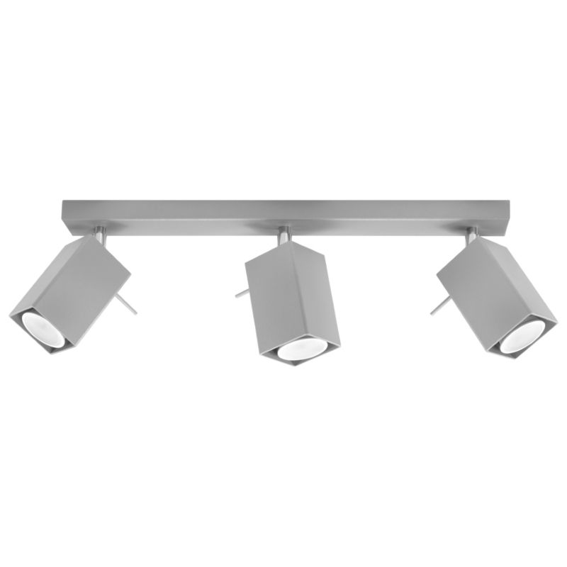 Plafon Sollux Lighting MERIDA 3 szary 1 szt.