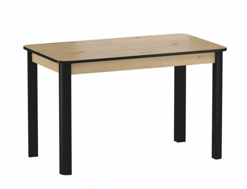 Stół Signal rozkładany DIEGO II 120(160)x68 dąb artisan/czarny 1 szt