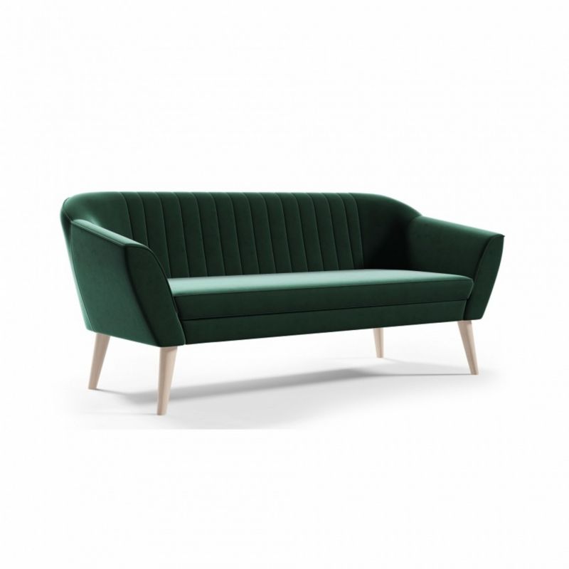 Sofa Bettso Pirs 3 180 cm z miękkim oparciem zielona 1szt.